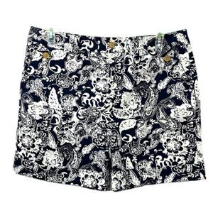 Lauren Ralph Lauren Shorts Size 16 Stretch Floral Paisley NWOT